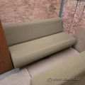 72" Green Silver Sofa Lounge Bench, Davis Furniture